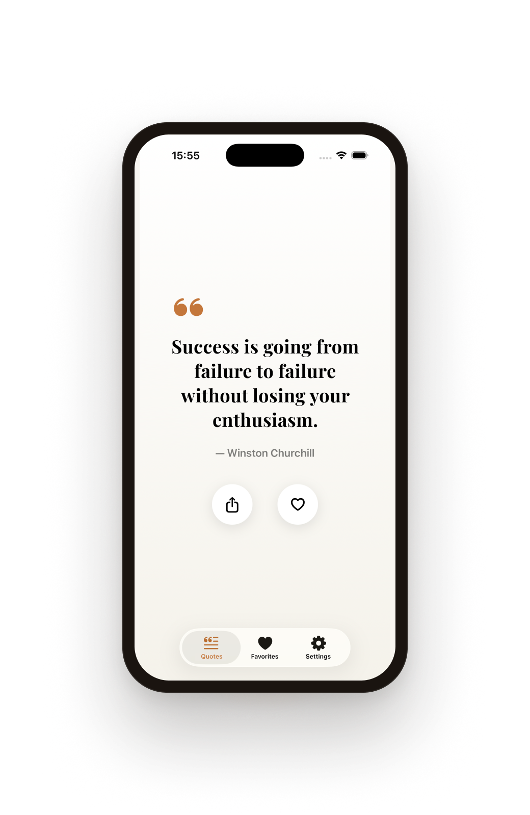 Quotely app screenshot