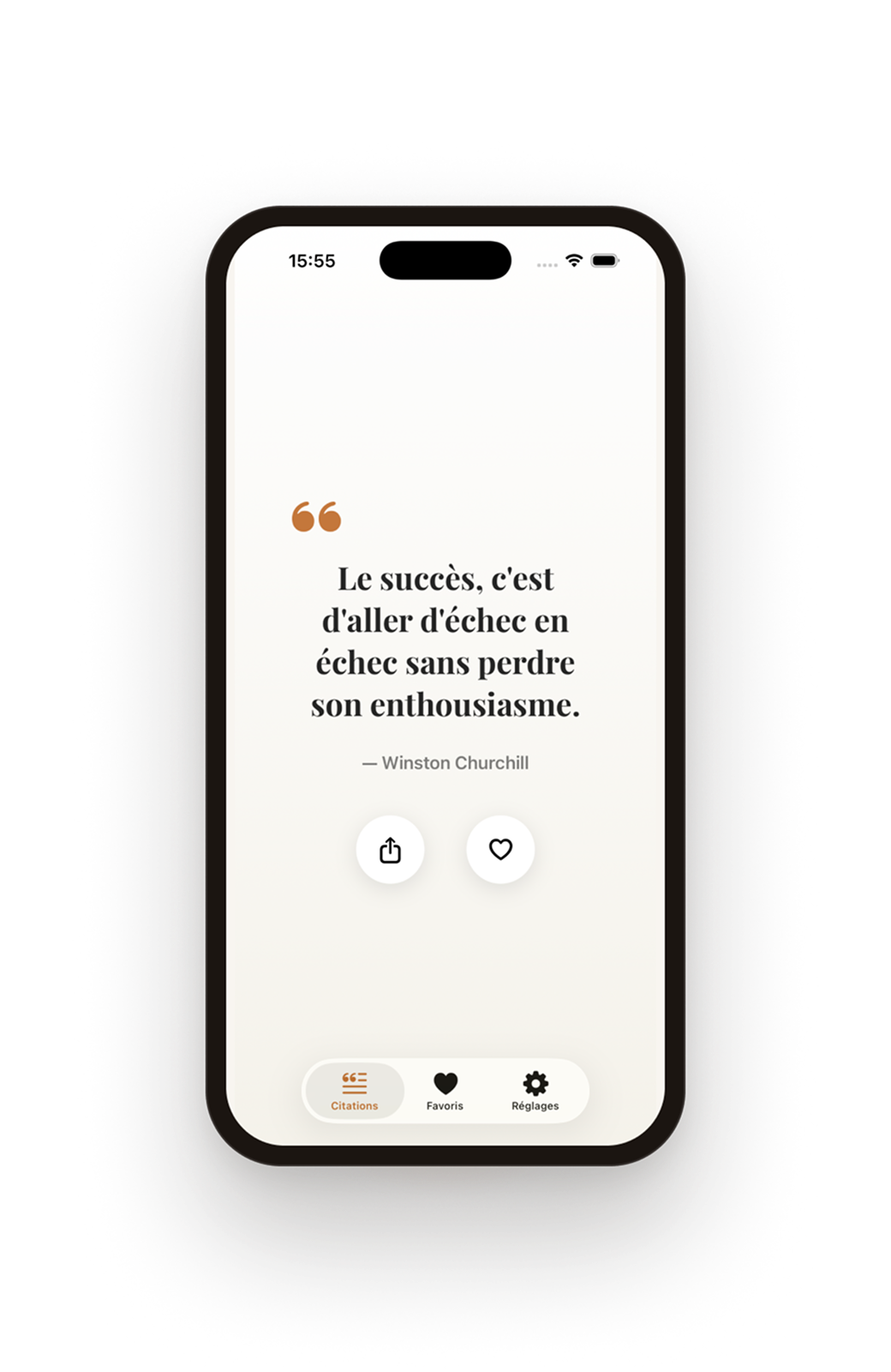 Quotely app screenshot